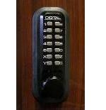 Lockey 2230DC Keyless Mechanical Digital Double Sided Combination Spring Latch Door Lock Jet Black